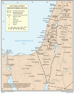 Map of Southeastern Mediterranean