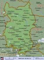 Map of Omsk Oblast