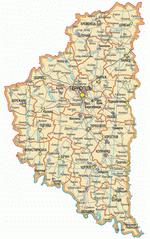 Map of Ternopil Oblast