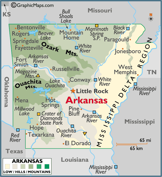 Map of Arkansas