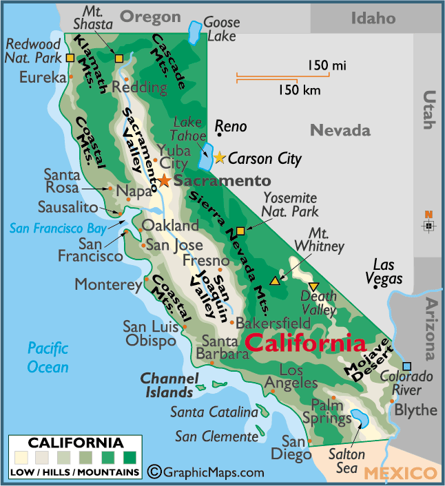 Map of California