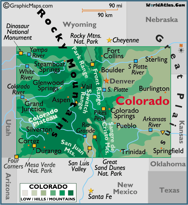 Map of Colorado