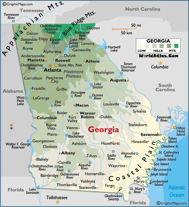 Map of Georgia