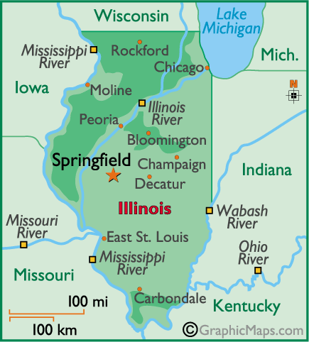 Map of Illinois