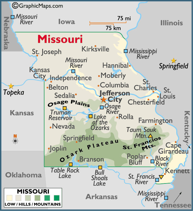 Map of Missouri