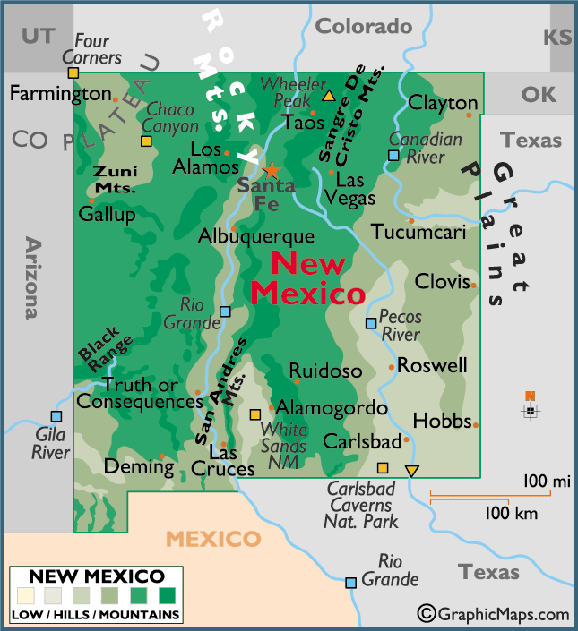 Map of New Mexico