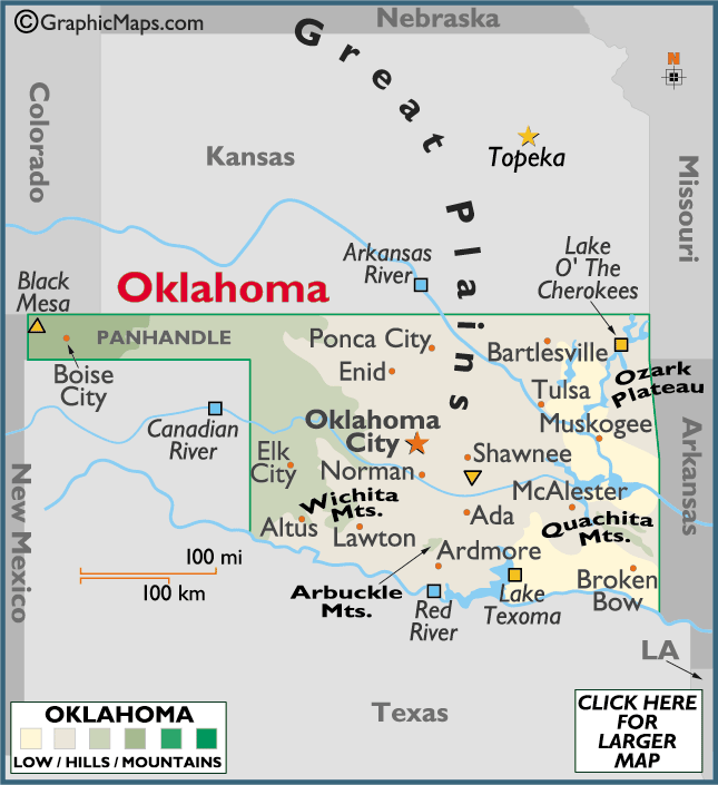 Map of Oklahoma