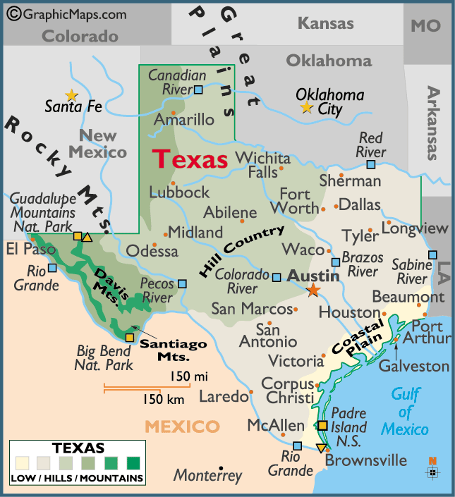 Map of Texas