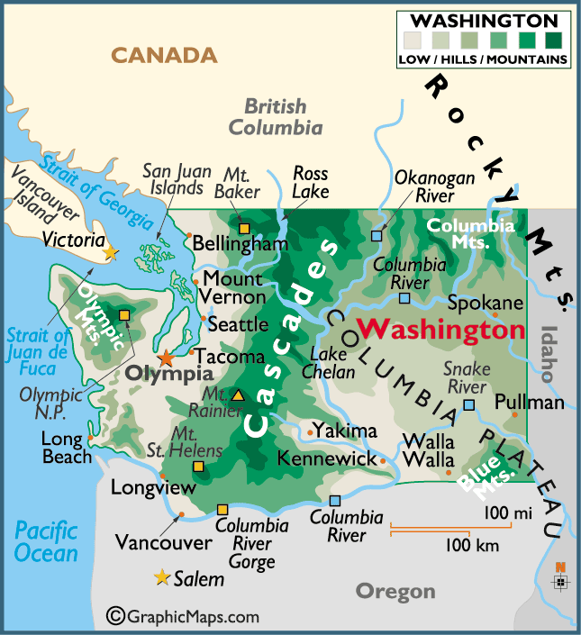 Map of Washington