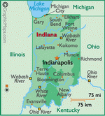 Map of Indiana