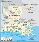 Map of Louisiana