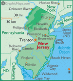 Map of New Jersey