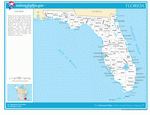 Map of counties of Florida