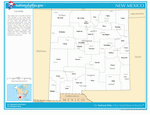 Map of counties of New Mexico