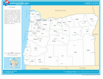 Map of counties of Oregon