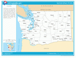 Map of counties of Washington