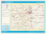 Map of roads of Colorado