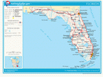 Map of roads of Florida