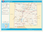 Map of roads of New Mexico