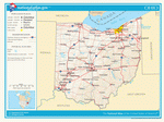 Map of roads of Ohio
