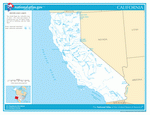 Map of rivers and lakes of California