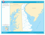 Map of rivers and lakes of Delaware