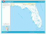 Map of rivers and lakes of Florida