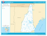 Map of rivers and lakes of New Hampshire