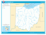 Map of rivers and lakes of Ohio