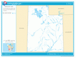 Map of rivers and lakes of Utah