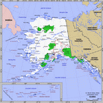 Map of Alaska state