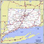 Map of Connecticut state
