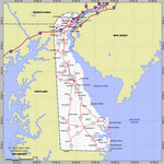 Map of Delaware state