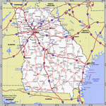 Map of Georgia state