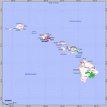 Map of Hawaii state