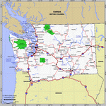 Map of Washington state